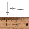 Anti-Tarnish 304 Stainless Steel Stud Earring Findings STAS-P370-01A-P-3