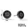 Chic Brass Cubic Zirconia Stud Earrings ZD1304-4-1