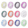 12 Rolls 12 Colors Strong Stretchy Beading Elastic Thread EW-TA0001-05-1