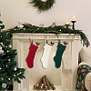 3Pcs 3 Colors Knitted Acrylic Fiber Hanging Stocking Bags AJEW-SP0004-03-6