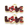 Valentine's Day Alloy Enamel Pendants ENAM-T023-19A-1
