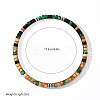 Synthetic Malachite & Non-magnetic Hematite & Natural Picture Jasper Beads Stretch Bracelets for Men NI3669-4