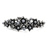 Flower Alloy Rhinestone Hair Barrettes PHAR-S604-01AS-01-1