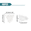 40Pcs 201 Stainless Steel Filigree Pendants STAS-UN0042-12-3