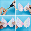 Gorgecraft 40Pcs 4 Colors Angel Wing Shape Sew on Patches Applique FIND-GF0005-44-5