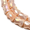 AB Color Plated Glass Beads Strands EGLA-P051-06B-B09-3