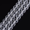 Transparent Glass Bead Strands X-GLAA-R095-10mm-15-1