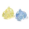 Electroplate Transparent UV Plating Acrylic Pendants OACR-I014-22-3