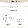 DIY 304 Stainless Steel Box Chain Braceelet Necklace Making Kit DIY-UN0006-03-3