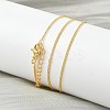 1.2MM Brass Curb Chain Necklaces for Women NJEW-K271-03G-4