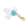 5Pcs Angel Glass & Acrylic Pendant Decorations HJEW-JM04180-03-5