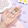 30Pcs 3 Colors UV Plating Printed Transparent Acrylic Beads PACR-YW0001-59-3