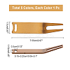 CHGCRAFT 5Pcs 5 Colors Iron Golf Divot Tool TOOL-CA0001-10-2
