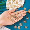  32Pcs 8 Styles Alloy Pave Clear Cubic Zirconia Connector Charms FIND-TA0003-09-14