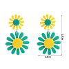 Bohemian Acrylic Dangle Stud Earrings WG25006-01-1