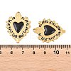 304 Stainless Steel Enamel Pendants STAS-K293-21G-3
