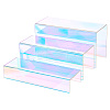 Iridescent Acrylic Display Risers ODIS-WH0048-01-1