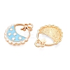 Rack Plating Alloy Enamel Pendants LS-ENAM-N056-385KCG-02-2