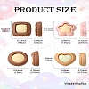 32Pcs 16 Styles Opaque Resin Imitation Food Cabochons CRES-CJ0001-65-7