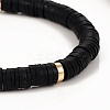Handmade Polymer Clay Heishi Beads Stretch Bracelets BJEW-JB05303-05-3