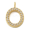 Ion Plating(IP) 304 Stainless Steel Micro Pave Cubic Zirconia Pendants STAS-Z107-03G-14-1