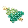 Handmade Glass Seed Beaded Pendants PALLOY-MZ00796-3