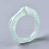Transparent Resin Finger Rings RJEW-T013-001-F05-6