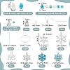 DIY Snowflake Alloy Dangle Earrings Making Kit DIY-PH0022-67-2