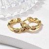 Brass Micro Pave Cubic Zirconia Huggie Hoop Earrings LS-EJEW-K083-34G-B-2