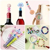 100Pcs 10 Colors Food Grade Eco-Friendly Silicone Beads SIL-YW0001-84-6