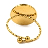 Round Natural Mixed Stone Finger Rings RJEW-Q822-46G-4