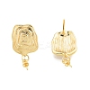 Brass Stud Earring Findings KK-I663-07G-1