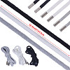 6Pcs 3 Colors Cotton Replacement Drawstring Cords AJEW-CA0004-37-2
