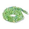 Transparent Electroplate Glass Beads Strands GLAA-Q099-C01-10-1-2