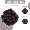 80Pcs Round Silicone Focal Beads SIL-SZ0001-24-13-2