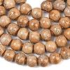 Handmade Fancy Antique Glazed Porcelain Ceramic Round Beads Strands PORC-L019-13mm-06-2