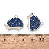 Rack Plating Alloy Enamel Hedgehog Pendants ENAM-T024-79A-P-3