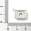 Brass Pave Clear Cubic Zirconia Charms KK-G548-08P-3