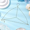 304 Stainless Steel Satellite Chain Toe Ring Anklets for Women AJEW-AN00662-01-1