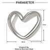 304 Stainless Steel Pendants STAS-OY001-25P-2