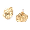 Flower 304 Stainless Steel Stud Earrings for Women EJEW-Z065-12G-01-3