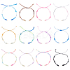 12 Colors Segment Dyed Nylon Thread Cord Bracelets Making BJEW-UN00011-1
