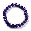 Dyed Natural Jade Beads Stretch Bracelets BJEW-G633-B-14-1