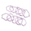 Natural Amethyst Beaded Stretch Bracelets for Women BJEW-K213-C23-4
