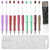 10Pcs ABS Plastic & Iron Ball-Point Pen AJEW-FS0001-41E-1