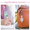 6Pcs 6 Colors Transparent Resin Beads RESI-YW0005-47-6