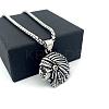 Vintage 304 Stainless Steel Native American Pendant Hip Hop Men's Necklaces ZS3655-5