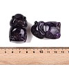 Natural Amethyst Monster Figurines DJEW-N003-01B-3