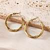 201 Stainless Steel Hoop Earrings EJEW-P304-09G-3
