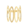 304 Stainless Steel Oval Adjustable Rings for Women RJEW-Z045-01G-01-2